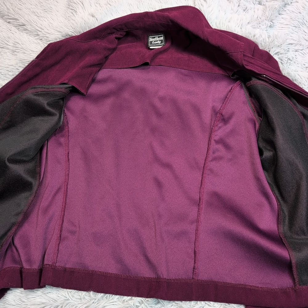 Vintage Southern Lady Jacket Womens 20 Zip Up Lightweight Coat Pockets‎ Soft - Picture 11 of 11